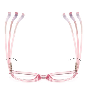 Comoda luce blu anit occhiali ottici per bambini gaming computer cerniera a molla TR90 piccolo ovale viola <span class=keywords><strong>cornice</strong></span> trasparente ragazza - Product Image 4