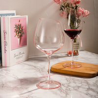 Verre à vin rouge flamant rose créatif, gobelet biseauté en cristal, coupe à champagne pour mariage