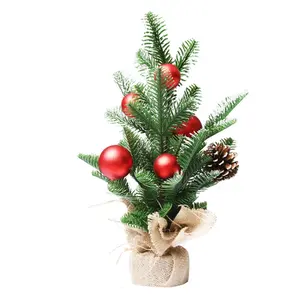 सबसे अच्छी कीमत सफेद पीई लाल फल मिनी पेड़ होटल शॉपिंग मॉल क्रिसमस की सजावट