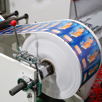 Machine d'impression flexographique à rouleaux de papier de type pétale haute efficacité 450 mm 1-8 couleurs S888