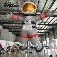 Grand Astronaute Gonflable à l'Hélium avec LED, Décoration de Scène de Style Astronaute, Personnage de Dessin Animé Gonflable d'Extérieur