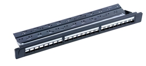 Panneau <span class=keywords><strong>de</strong></span> distribution Ethernet Cat6 non blindé modulaire robuste à 24 ports 1U 19 pouces pour réseau d'<span class=keywords><strong>entreprise</strong></span> - Product Image 1