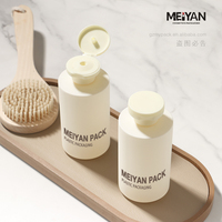 MYPACK cylindrique en caoutchouc souple presser plastique 280ml 350ml 450ml revitalisant pour cheveux lavage des mains contenant de savon liquide avec capuchon à rabat