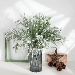 Preserved Plastic Silk Gypsophila Babys Breath Artificial Flowers White