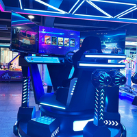 Simulateur de course VR, machine d'arcade multi-écrans, jeu de conduite immersif en réalité virtuelle pour centre de divertissement intérieur commercial