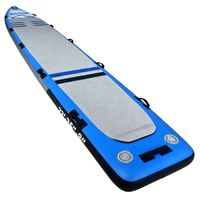 Planche gonflable 700 cm (92 pieds) à glissière unique avec pagaie en aluminium réglable pour débutant, sauvetage en lac, de Chine Lumark OEM ODM Logo