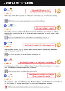 Set di Cucchiaio e Forchetta per Bambini in Ceramica Ecologica MIDDIA, Vendita all'Ingrosso, Portatile, con Logo Laser Personalizzabile, per Alimentazione e Regali - Product Image 6