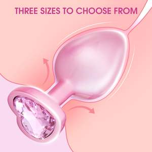 3 PCS Set Crystal Diamond Base <b>Adult</b> Anal Butt Plug Trainer Kit For <b>Adult</b> - Product Image 2