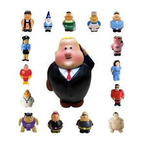 Balle anti-stress en forme de super-héros, logo personnalisé imprimé, balles anti-stress en PU avec logo à imprimer, jouets anti-stress - Product Image 4