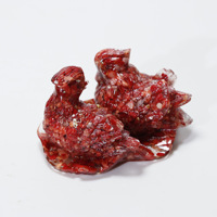 Adorno de Pato Mandarín, Piedra de Cristal, Regalo de Boda para el Hogar, Recuerdo, Decoración de Escritorio, Regalo de Bendición