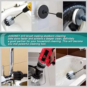 Accessorio per la pulizia della cucina elettrica per utensili elettrici trapano cavo Power Scrub spazzola pulita per la pulizia dei bagni
