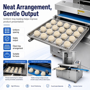 Intelligent Automatic Bun <b>Panning</b> Machine with Touchscreen and Photoelectric Positioning System - Product Image 3