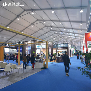 Carpa Rectangular para Exposiciones al Aire Libre, de PVC y Tela Oxford, con Estructura Metálica, Impermeable, para Uso en Ferias Comerciales en Todas las Estaciones - Product Image 1