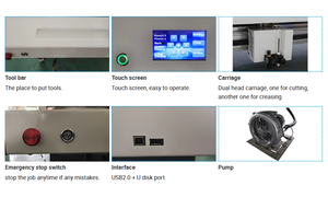 Cortadora de Cama Plana JKF6090 con Mesa de Vacío, Máquina de <span class=keywords><strong>Corte</strong></span> de Vinilo con Servomotor y Plotter de <span class=keywords><strong>Corte</strong></span> CCD en Venta - Product Image 5