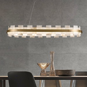 European <b>Style</b> Marble Chandelier Round Led Light For Living Room Dining Room Home Decor 8054 Series - Product Image 4