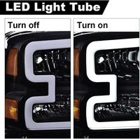 Nouveaux phares LED 12V pour F250 F350 F450 F550 Super Duty 2005-2007 et Excursion 2005, 8000 Lumens, 5000K, certifiés DOT