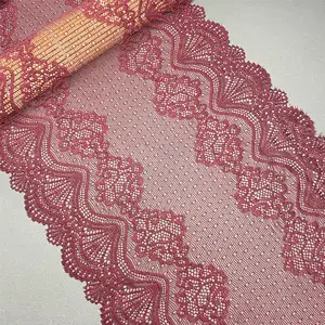 French 22cm Handmade DIY Nylon Lace Stretch Spot Hollow-Out Brocade Ammonia Accessory for Window Decoration and Clothing