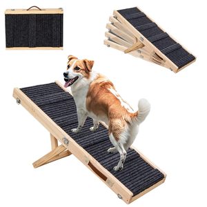 2025 <span class=keywords><strong>rampe</strong></span> pour chien réglable améliorée <span class=keywords><strong>rampe</strong></span> pliable <span class=keywords><strong>en</strong></span> <span class=keywords><strong>bois</strong></span> pour animaux de compagnie avec poignée de transport de 5 hauteurs pour lit canapé voiture <span class=keywords><strong>et</strong></span> utilisation <span class=keywords><strong>en</strong></span> extérieur - Product Image 1