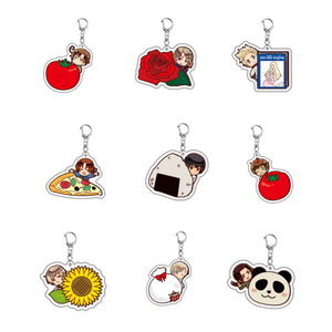 Spot NASNAK UV Printed Cartoon Acrylic <b>Anime</b> Character Peripheral Pendant Key Chain Bag Pendant Campus Creative Small - Product Image 1