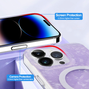 Coque de téléphone magnétique transparente transparente charge sans fil antichoc étanche pour iPhone 15 <span class=keywords><strong>Pro</strong></span> Max pour iPhone 15 Plus étuis - Product Image 2