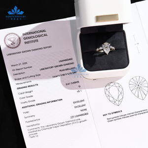 Certifié IGI 1CT à 3CT CVD HPHT Lab <span class=keywords><strong>Diamond</strong></span> 14k 18k Solid Gold Bague de fiançailles Radiant Marquise Lab Grown <span class=keywords><strong>Diamond</strong></span> Ring - Product Image 5