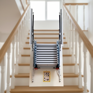 <span class=keywords><strong>Escalier</strong></span> escamotable latéral pour <span class=keywords><strong>grenier</strong></span>, <span class=keywords><strong>escalier</strong></span> mural dissimulé, modèle manuel, adapté aux garages domestiques - Product Image 4