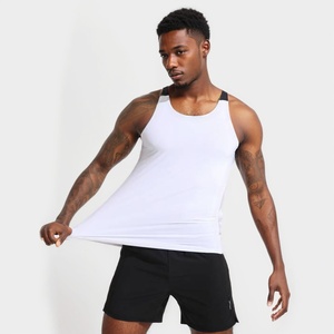 T-shirt sans manches pour homme, en mesh respirant à grandes perforations, séchage rapide, 100% polyester, 100 GSM, pour marathon. - Product Image 2