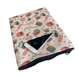 <span class=keywords><strong>Housse</strong></span> de livre en polyester à impression numérique <span class=keywords><strong>avec</strong></span> <span class=keywords><strong>fermeture</strong></span> éclair, pour livres reliés et brochés, sac cadeau pour les amateurs de livres - Product Image 2