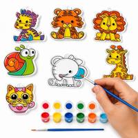 Kit attrape-soleil en plastique personnalisé avec pinceau, attrape-lumière DIY pour fenêtre, cadeau de Noël pour enfants, motif personnalisable