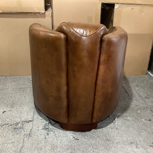 Defaico <span class=keywords><strong>Fauteuil</strong></span> de <span class=keywords><strong>club</strong></span> à cigares en cuir véritable <span class=keywords><strong>marron</strong></span> vintage <span class=keywords><strong>Fauteuil</strong></span> en cuir de vachette - Product Image 5