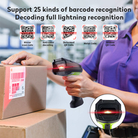 Lecteur de codes QR industriel JR SL3678WD, scanner de codes-barres 2D industriel portable Bluetooth, robuste, étanche et anti-poussière