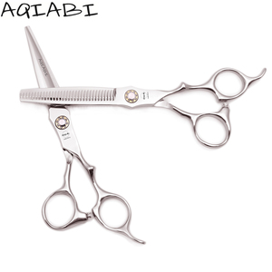 <span class=keywords><strong>Forbici</strong></span> per Capelli 5.5'' 6'' AQIABI in Acciaio Inossidabile Giapponese, <span class=keywords><strong>Forbici</strong></span> da <span class=keywords><strong>Barbiere</strong></span> <span class=keywords><strong>Professionali</strong></span> A9024 - Product Image 1