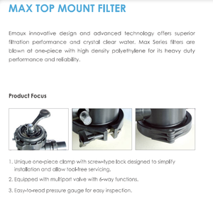 <span class=keywords><strong>Filtre</strong></span> <span class=keywords><strong>à</strong></span> <span class=keywords><strong>sable</strong></span> de piscine série Emaux MFV Équipement de piscine durable en fibre de verre et en plastique - Product Image 6