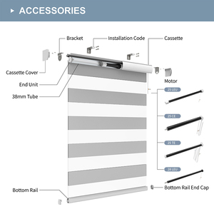 <span class=keywords><strong>Zebra</strong></span> Rèm Shades rèm thông minh tự động không dây Wifi cửa sổ <span class=keywords><strong>Zebra</strong></span> Con lăn rèm - Product Image 4