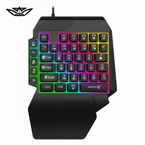 Combo Tastiera <span class=keywords><strong>e</strong></span> <span class=keywords><strong>Mouse</strong></span> da <span class=keywords><strong>Gaming</strong></span> USB con Retroilluminazione RGB MIX LITE per Uso con Una Mano su Dispositivi Mobili - Product Image 3