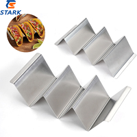 Porte-tacos jetables en bambou 3 en 1 personnalisés support de plaque et plateau de service pour une utilisation en fête