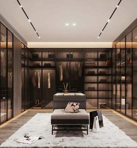 Recién llegado, armario portátil moderno personalizado de madera maciza para uso en el dormitorio del hogar, armario de dormitorio Armable - Product Image 4