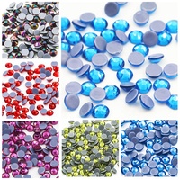 Yantuo Vente en gros Strass thermocollants 10ss en verre à dos plat de haute qualité, Assurance commerciale, pour chaussures de sport et de gymnastique, 2 sacs