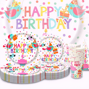 Set Personalizzato <span class=keywords><strong>di</strong></span> Articoli <span class=keywords><strong>per</strong></span> Feste <span class=keywords><strong>di</strong></span> <span class=keywords><strong>Compleanno</strong></span> a Pois: Piatti <span class=keywords><strong>di</strong></span> Carta, Bicchieri <span class=keywords><strong>di</strong></span> Carta, Tovaglioli, Tovaglie, Striscioni, Vendita all'Ingrosso - Product Image 6