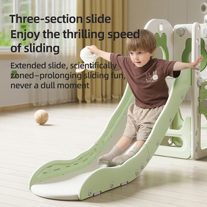 تصميم جديد لزحليقة الأطفال البلاستيكية، زحليقة 7 في 1 للأطفال الصغار، بيت لعب للأطفال، ألعاب داخلية، مجموعة زحليقة وأرجوحة للأطفال - Product Image 4
