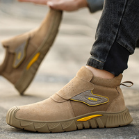 Chaussures de sécurité en tissu tissé respirantes, légères, antidérapantes, avec réduction de la pression et amorti des chocs