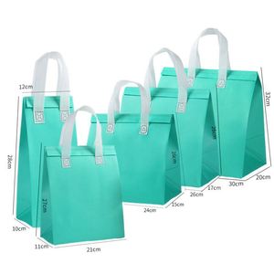 Custom Small Portable Disposable Cooling Bag Non-Woven Take-Away Cooler Heat Insulated for Food Delivery for Christmas Holiday - Product Image 3