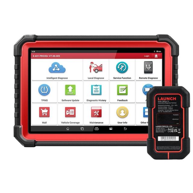 LAUNCH X-431 PRO3S+ V5.0 New OBD2 Scanner Machine Tool Full System Car Diagnostic Tool for 2025 UK European Version
