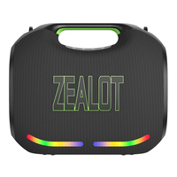 Speaker Pesta Nirkabel Portabel ZE21 Baru dengan Sabuk dan Lampu RGB ZEALOT Speaker Bertenaga