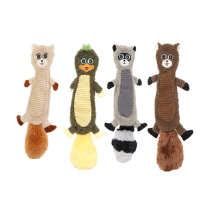 Giocattoli da masticare morbidi per animali domestici in peluche per cani piatti con carta stropicciata all'interno di piccoli animali - Product Image 2