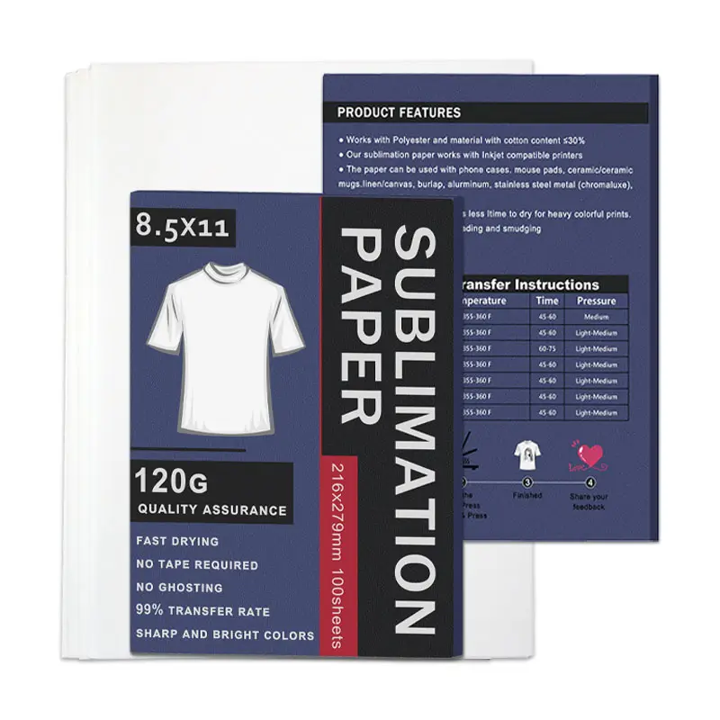 Katoen Sublimatie Overdracht Papier 63 Inch Papierrol 99% Inkt Release Warmte Overdracht Papier