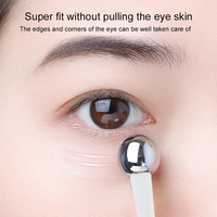 Applicateur à rouleau pour crème contour des yeux, spatule-cuillère cosmétique en plastique pour le visage, applicateur de crème pour le visage, bâton de massage pour crème contour des yeux