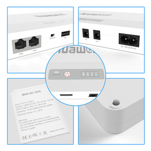 Huawen POE05 미니 <span class=keywords><strong>UPS</strong></span> 24/48V POE 9/12V DC 출력 단상 10400mAh 리튬 배터리 WiFi 라우터 CCTV 카메라 - Product Image 2