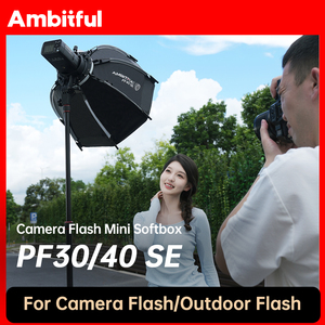 AMBITFUL PF30 30cm PF40 SE Mini Boîte à Lumière Portable Octogonale pour Flash Appareil Photo avec Grille Nid d'Abeille pour TT520II <span class=keywords><strong>AD200PRO</strong></span> - Product Image 3