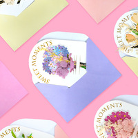 YZ DIY Kreative Trockenblumen-Grußkarten aus Duplexkarton für Campus- und Eltern-Kind-Sociales, Geschenkbox-Verpackung